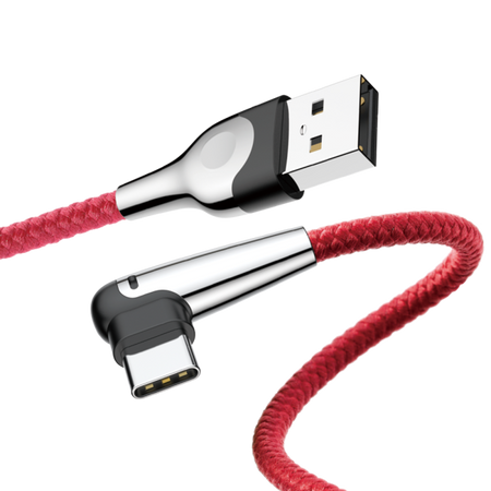 Kabel USB Typ C kątowy Baseus Sharp-bird Mobile Game - 2m czerwony