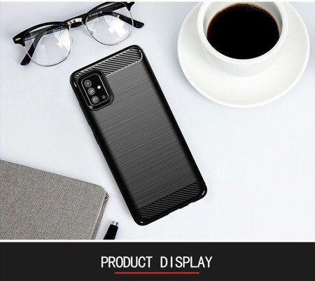 Etui Back Case Carbon do Samsung Galaxy A51 czarny