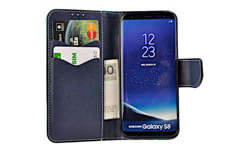 Etui portfel Fancy Case do Samsung Galaxy S8 miętowy
